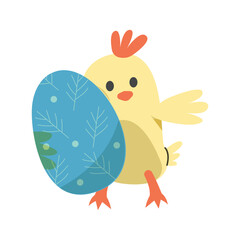 Hug Eggs Easter Color 2D Illustrations