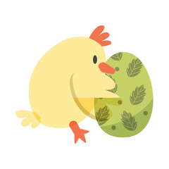 Takes the Eggs Easter Color 2D Illustrations