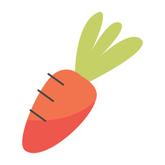 Carrot Easter Color 2D Illustrations