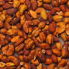 Spiced mixed nuts
