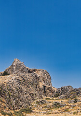 Hill where Lindos ancient acropol is located on