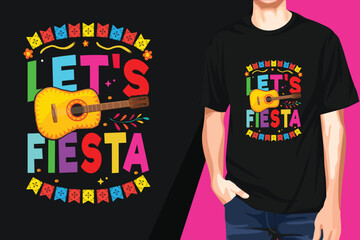 Let's Fiesta t shirt design, t shirt design Concept