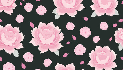Blushed Peonies: A floral design with soft pink flowers