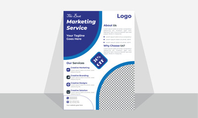modern business flyer template for print fully editable 