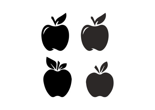vector colorful apple fruit plant illustration design