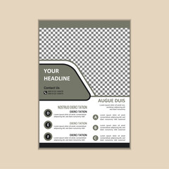 Naklejka premium Creative Corporate Business Flyer Design Template