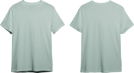 Dusty blue men's classic t-shirt front and back