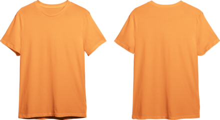 Coral men's classic t-shirt front and back