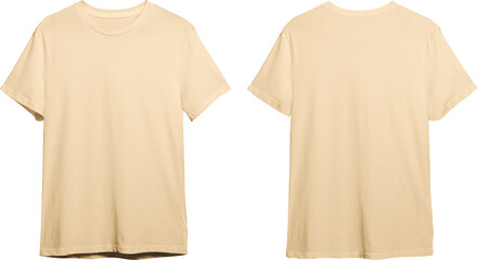 Natural men's classic t-shirt front and back