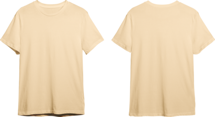 Natural men's classic t-shirt front and back