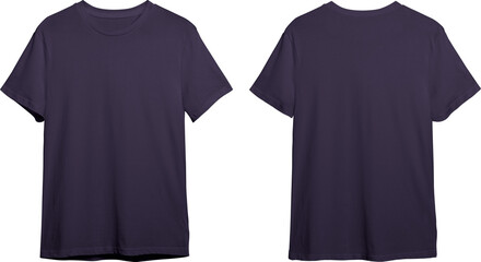 Navy men's classic t-shirt front and back