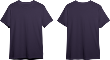 Navy men's classic t-shirt front and back