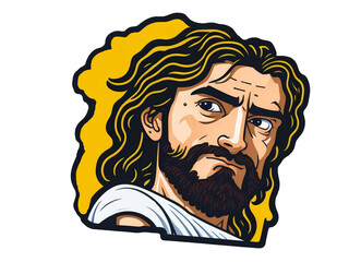 portrait of a person jesus Generative AI