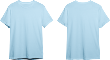 Ocean blue men's classic t-shirt front and back