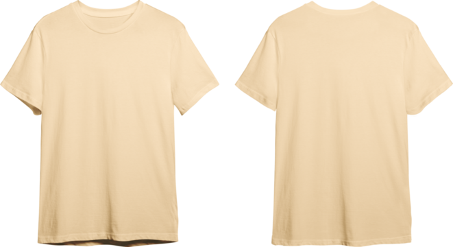 Natural men's classic t-shirt front and back