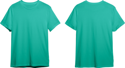 Teal men's classic t-shirt front and back
