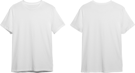 White men's classic t-shirt front and back