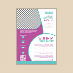 Naklejka premium Creative Corporate Business Flyer Design Template