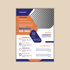 Obraz premium Creative Corporate Business Flyer Design Template