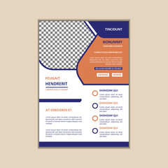 Obraz premium Creative Corporate Business Flyer Design Template