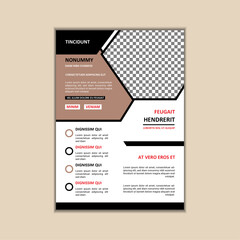 Obraz premium Creative Corporate Business Flyer Design Template
