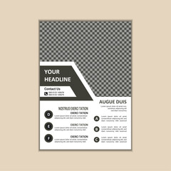 Naklejka premium Creative Corporate Business Flyer Design Template