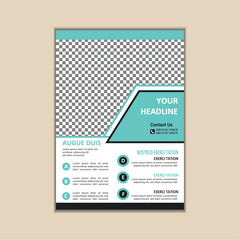 Obraz premium Creative Corporate Business Flyer Design Template