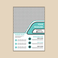 Obraz premium Creative Corporate Business Flyer Design Template