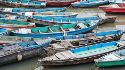 Fototapeta na wymiar Boats in the harbor