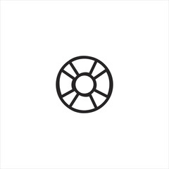 Fototapeta premium wheel icon vector element design web template. EPS 10 vector icon
