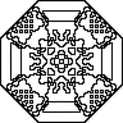 Monochrome pattern. Abstract texture for fabric print, card, table cloth, furniture, banner, cover, invitation, decoration, wrapping.seamless repeating pattern.Black and white color.