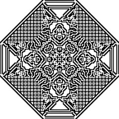 Monochrome pattern. Abstract texture for fabric print, card, table cloth, furniture, banner, cover, invitation, decoration, wrapping.seamless repeating pattern.Black and white color.