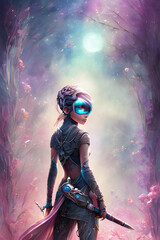 A beautiful illustration created by artificial intelligence by Carguilar, with varied colors and incredible and Delicate details	