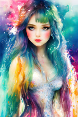 A beautiful illustration created by artificial intelligence by Carguilar, with varied colors and incredible and Delicate details	