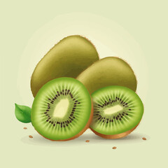 Cute Kiwi bird vector illustration for your nature-themed greeting card