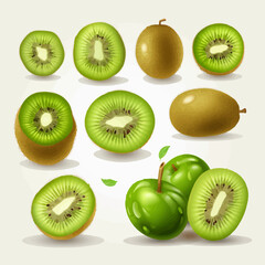 Fototapeta premium Cute Kiwi fruit character for your children's book illustrations