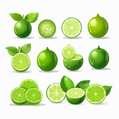 A Lime illustration with a bold and vibrant color scheme