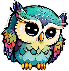 Stickers_Cute_owl_sticker