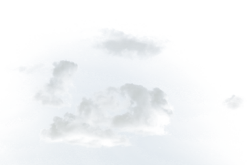 Nature white clouds isolate on white background. Cutout clouds element design for multi purpose use.