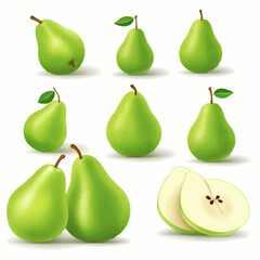Add a touch of sweetness to your designs with these pear vector illustrations.