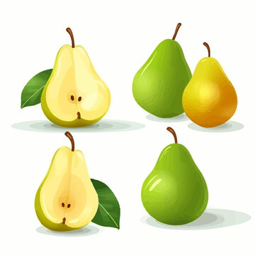 Add a touch of sweetness to your branding with these pear vector illustrations.