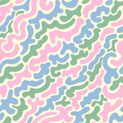 vector earth pastel tone camouflage natural seamless pattern on white