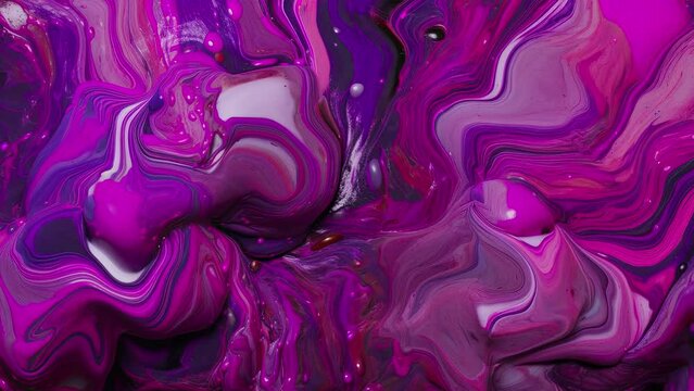 Purple abstract liquid background, colored fluid flow motion video with dissolving effect for business purpose