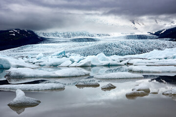 Islandia lodowiec topniejący lodowiec katastrofa ekologiczna © damian