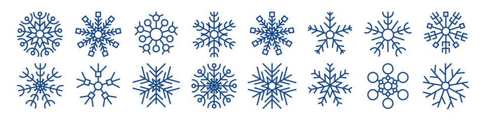Snowflakes winter collection