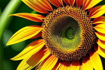 amazing sunflower close up