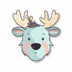 Obraz premium a cute illustration of a moose