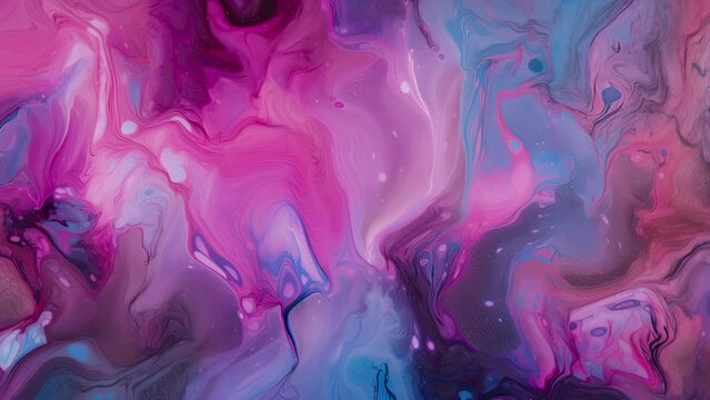 Abstract liquid background, colored fluid flow motion video with dissolving effect for business purpose