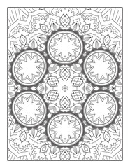  Decorative ornament in ethnic oriental style. Coloring book page.Mandala Coloring Book For Adult. Mandala Coloring Pages. Mandala Coloring Book. Seamless vector pattern.