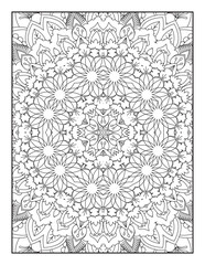  Decorative ornament in ethnic oriental style. Coloring book page.Mandala Coloring Book For Adult. Mandala Coloring Pages. Mandala Coloring Book. Seamless vector pattern.